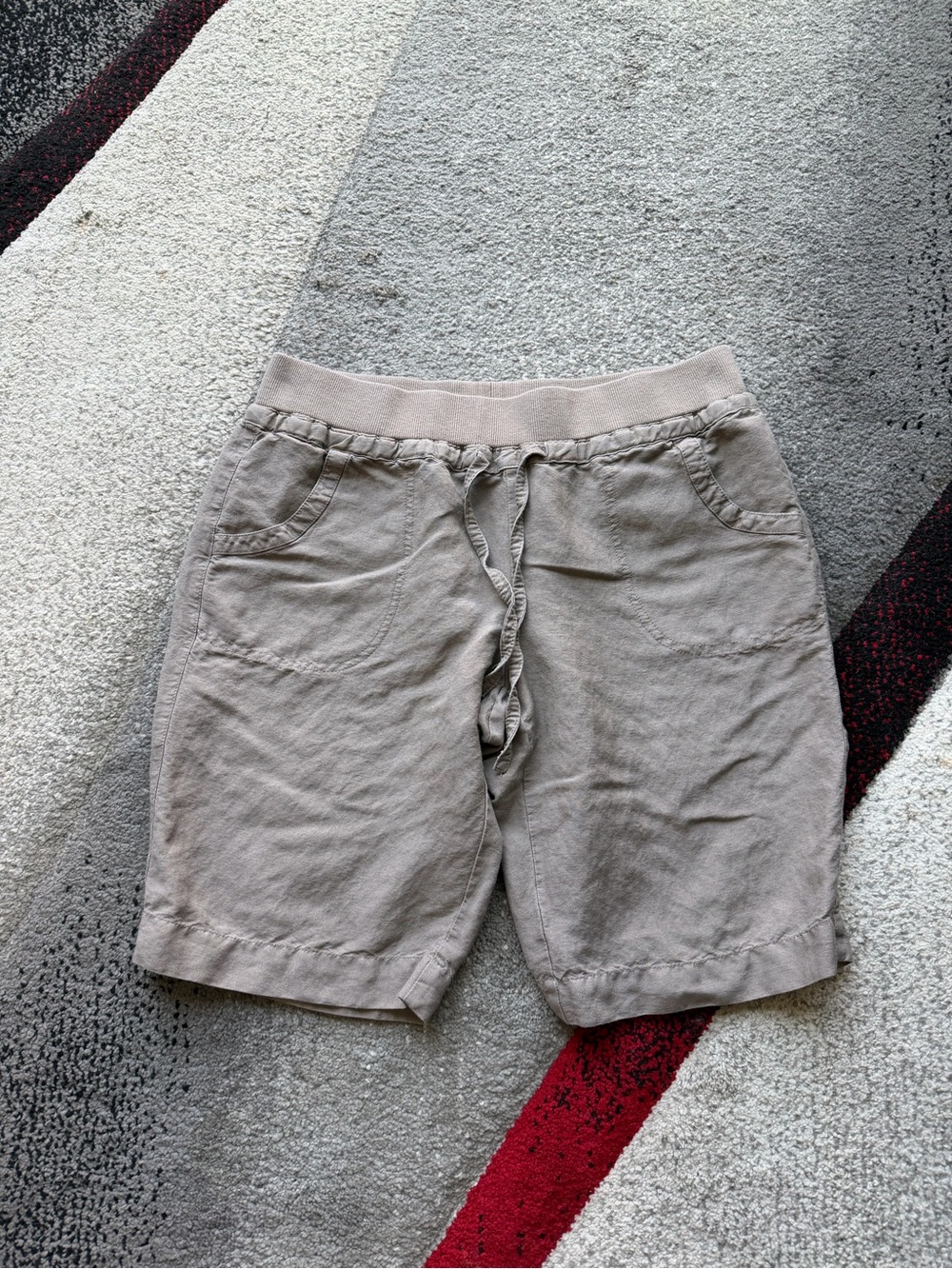 Sandro Paris Linen Blend Pull On Shorts